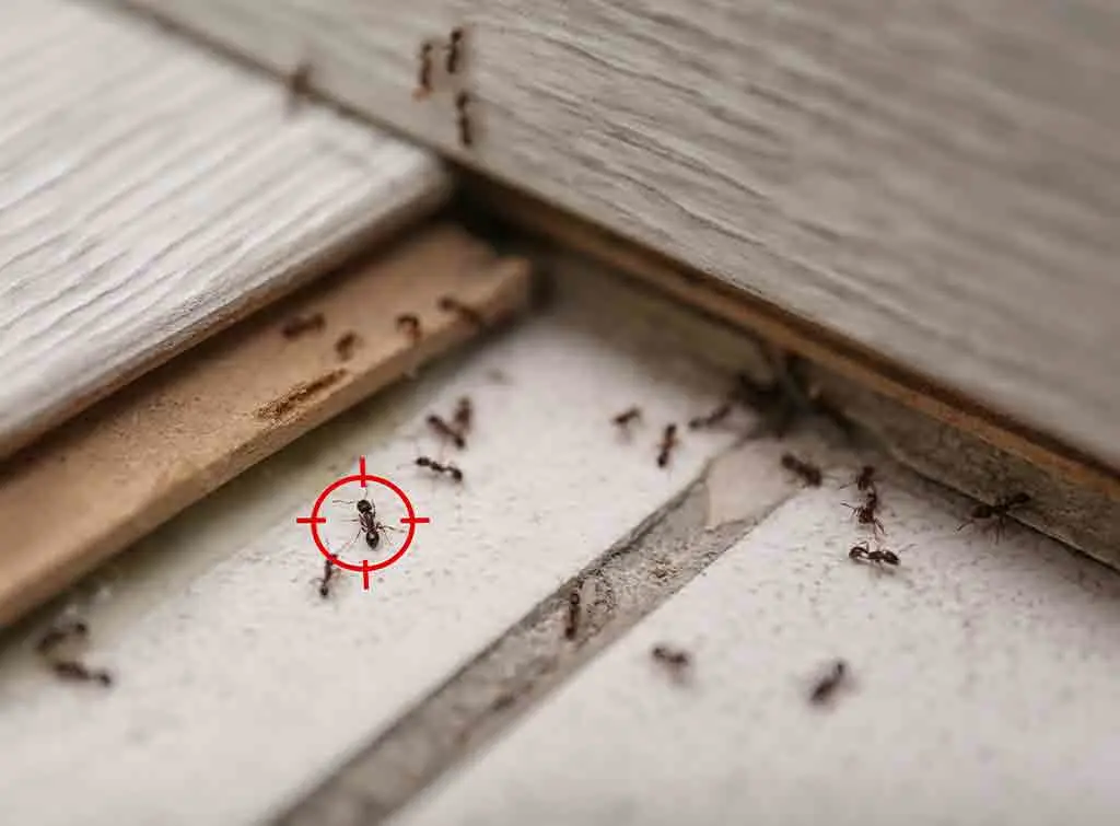 Removing ants from bedroom