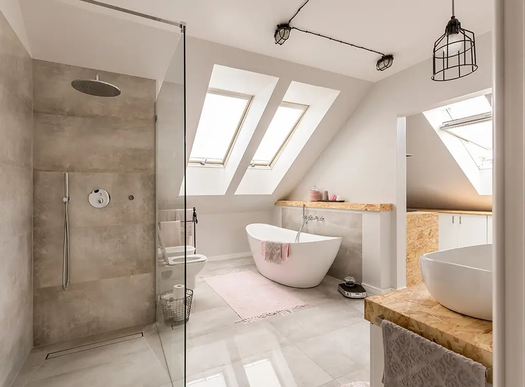 spa like bathroom