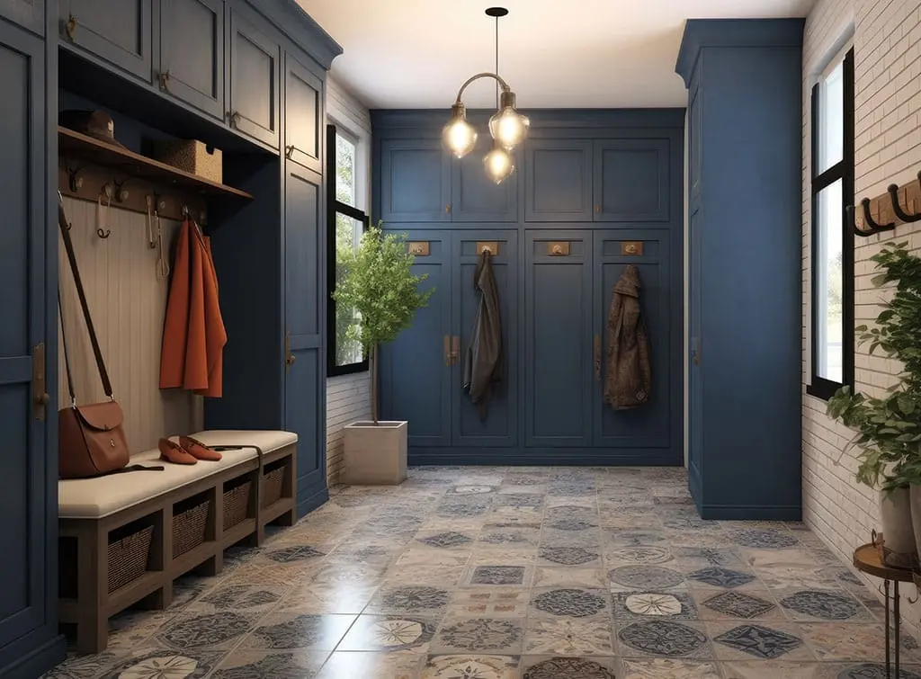 Garage mudroom concept image