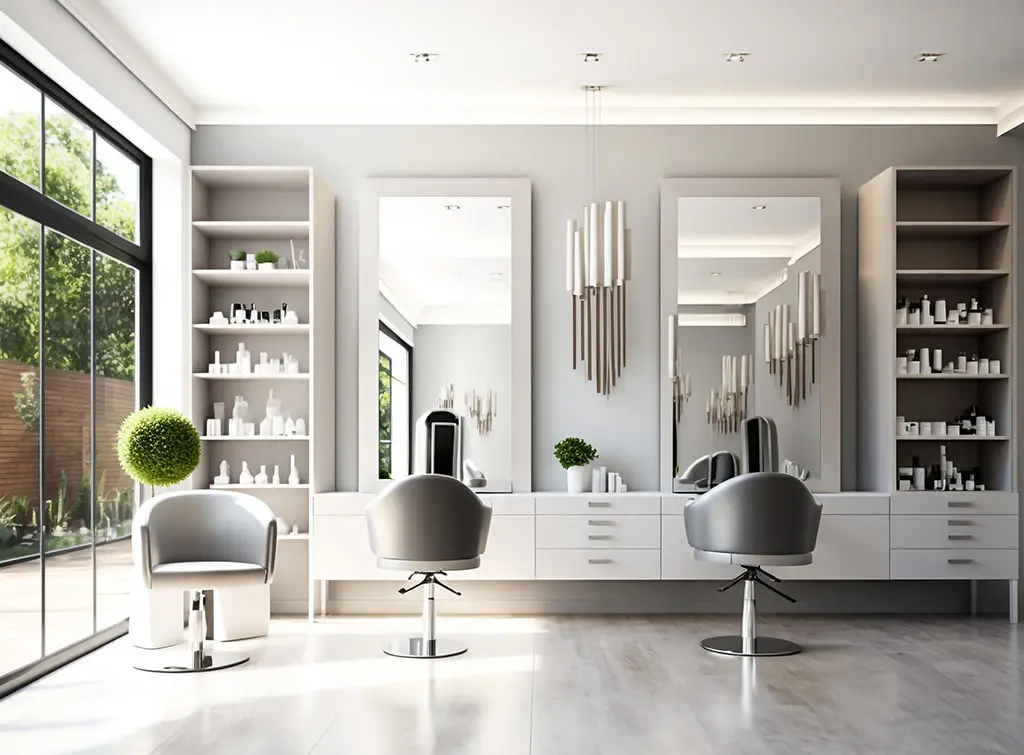 small salon storage idea