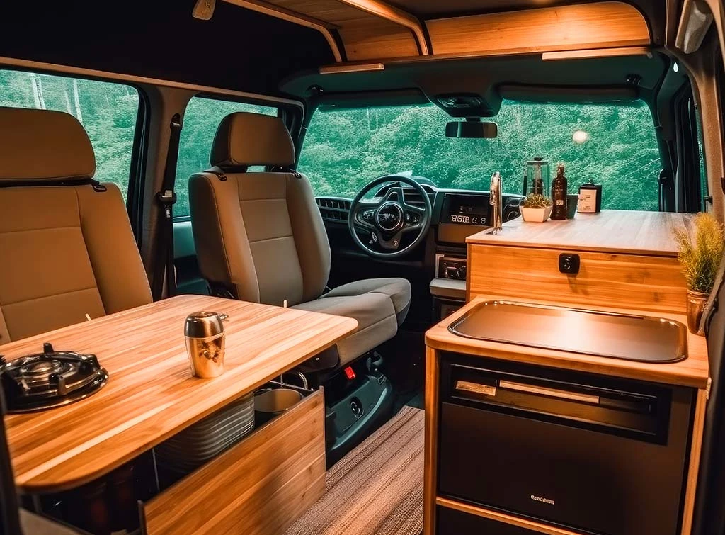 create more space in a camper with swivel seats 