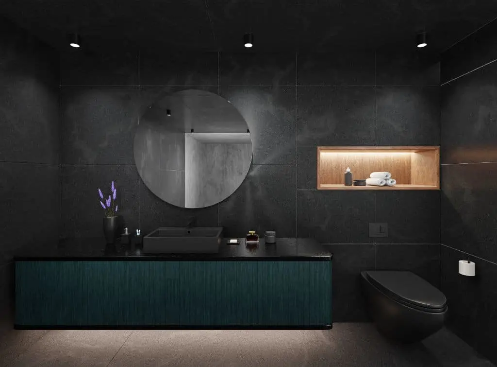 Funky downstairs toilet ideas - dark and stormy