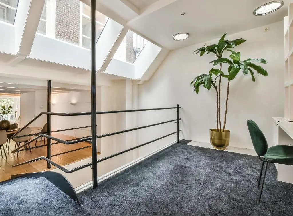 Minimalist bedroom over stairs ideas