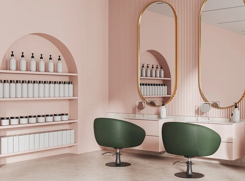 pink salon idea