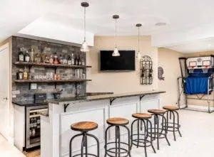 A bar installation inside a man cave