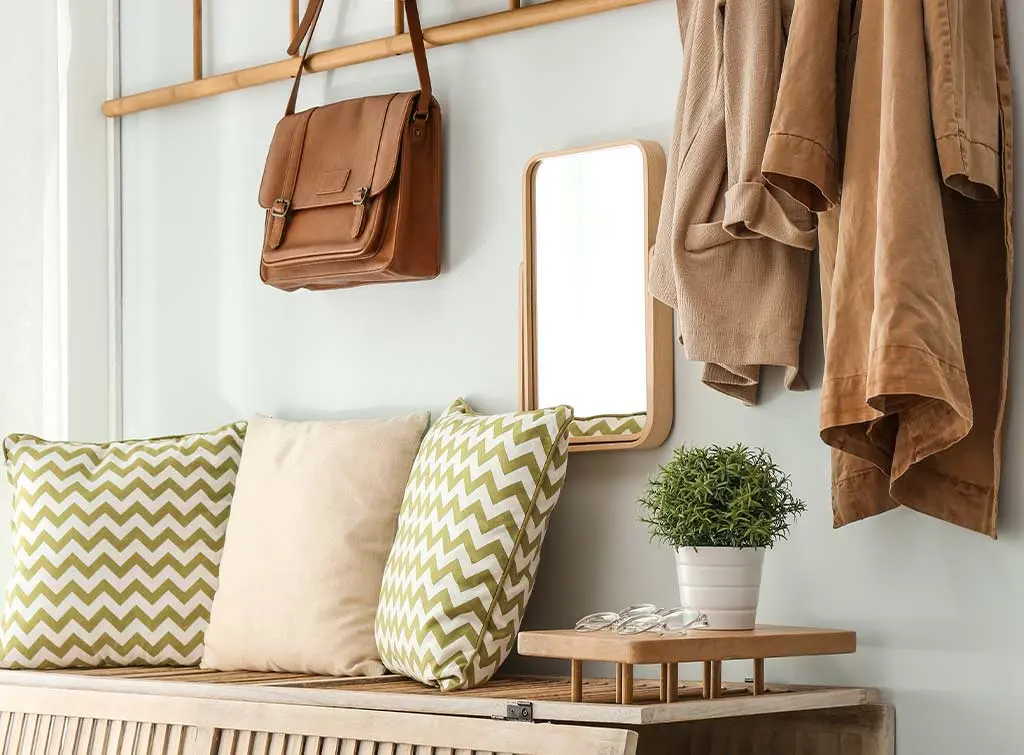 Upcycled coat storage concept image