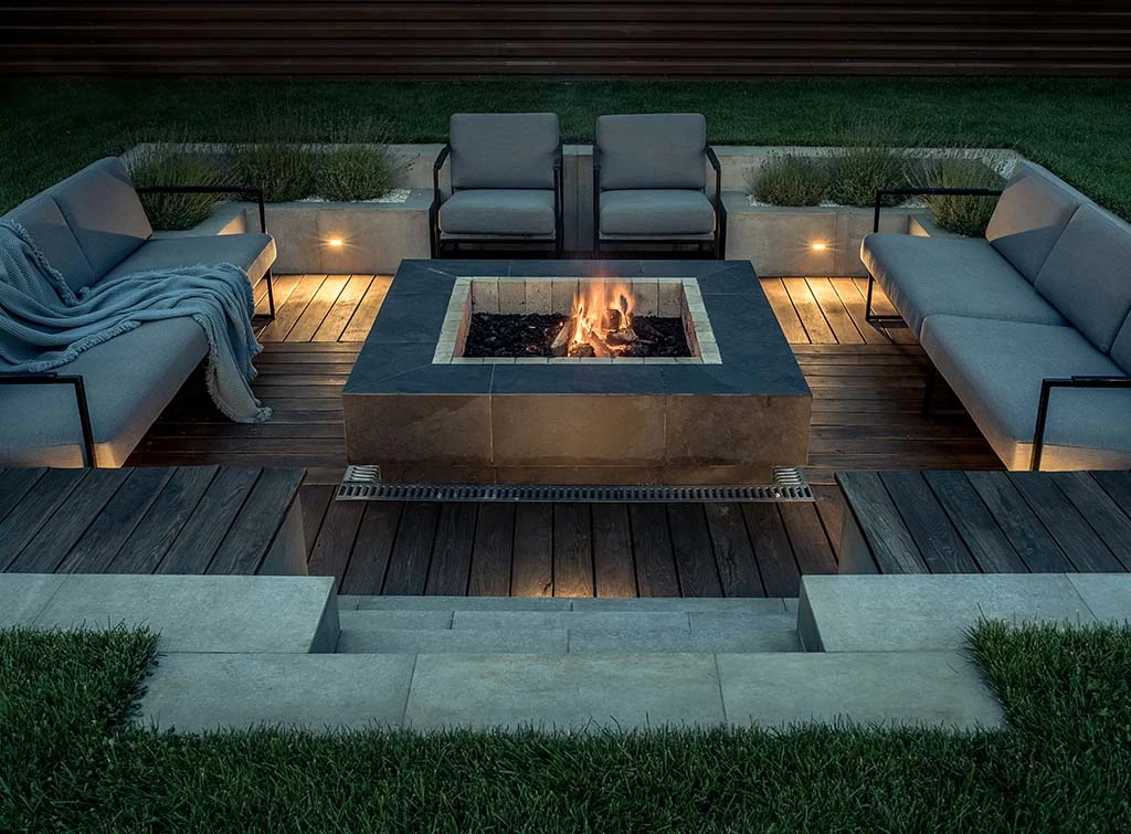 sunken firepit