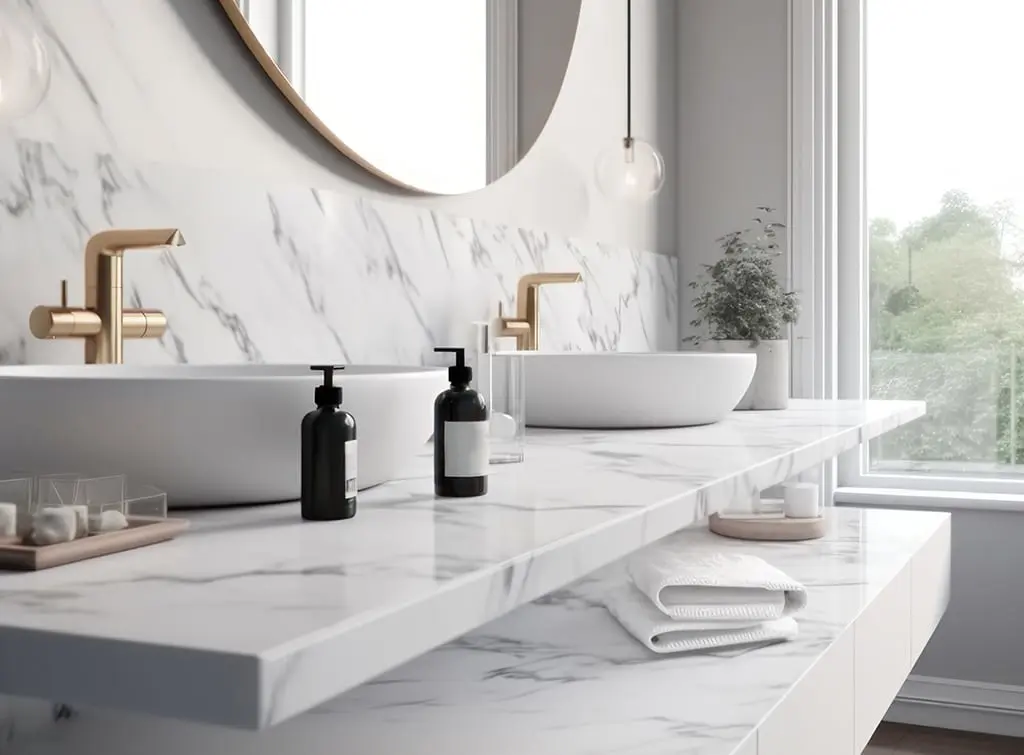 marble bathroom vanity