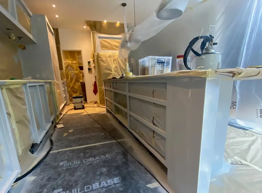How to paint kitchen cabinets prep