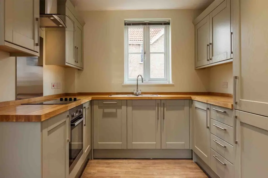 A newly fitted kitchen