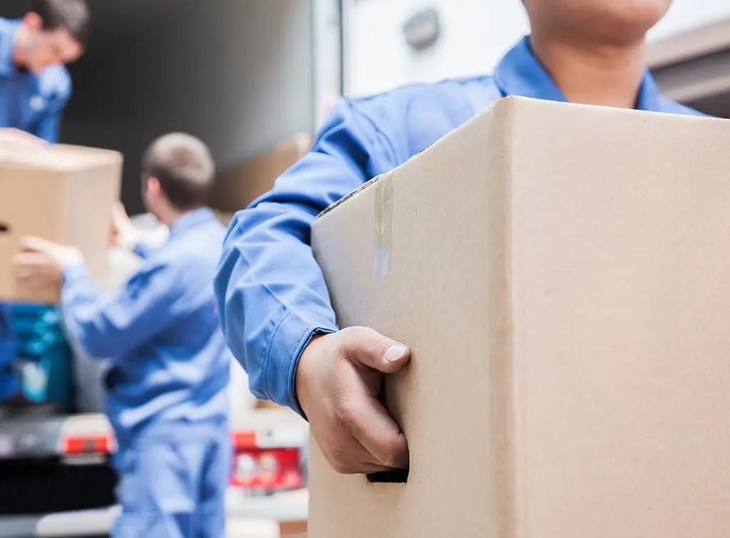 removal man carrying box