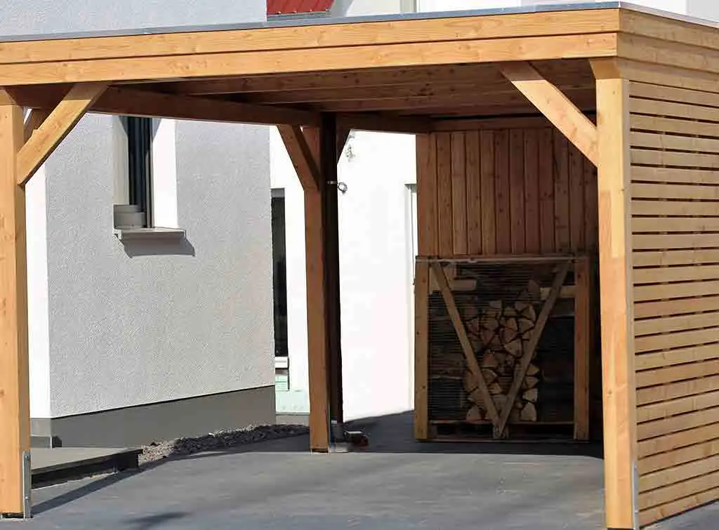 Storage ideas for a car port