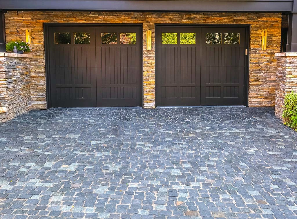 dark brown garage doors