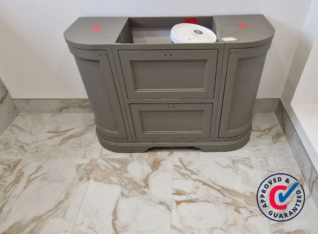 Stunning tiled skirting by Checkatrade member, [GR Tiling](https://www