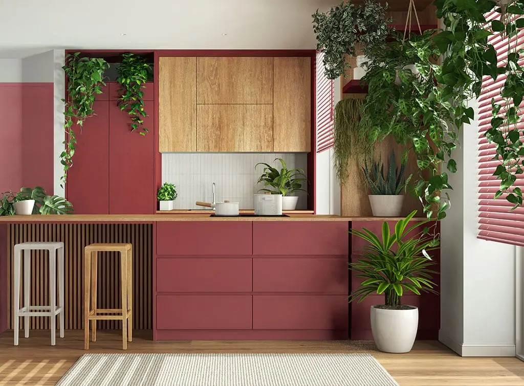 Two-tone kitchen concept image