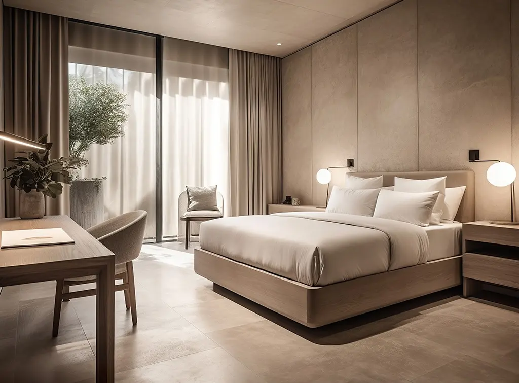 luxurious hotel bedroom design