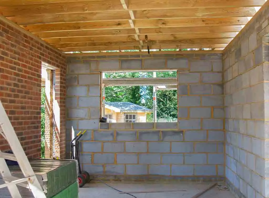 Brick-built garage 