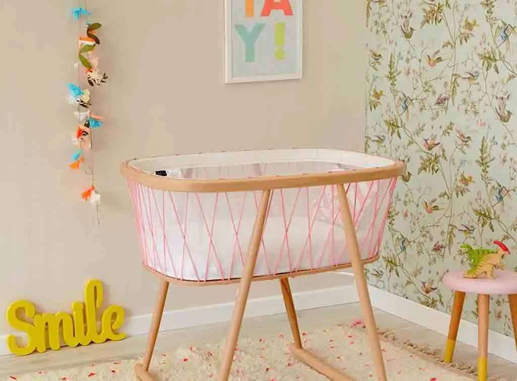 Fresh retro crib for nursery