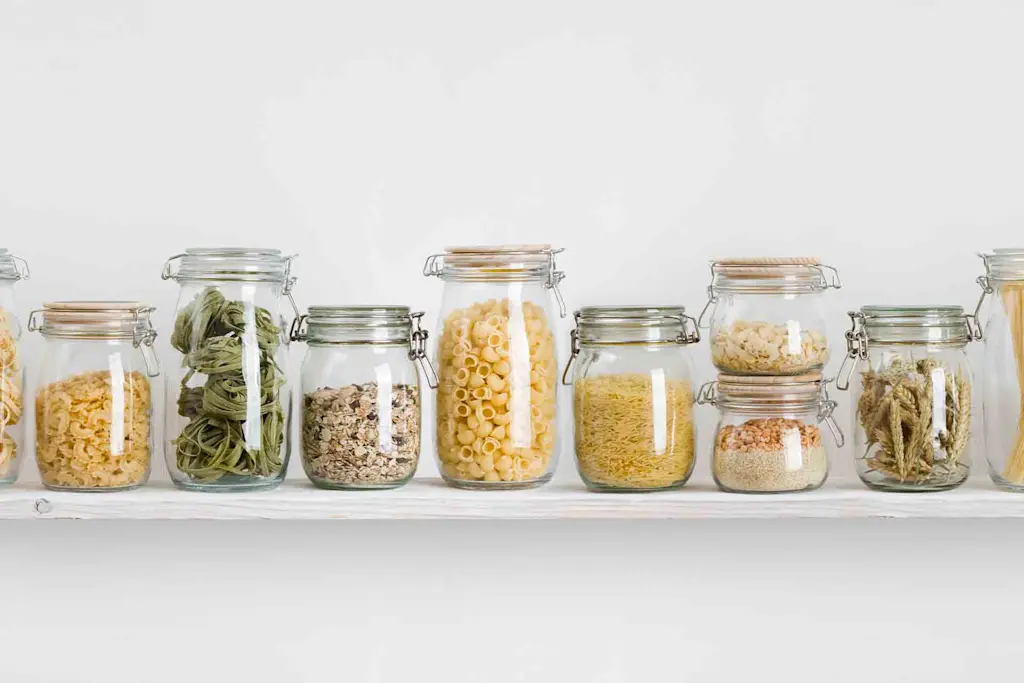 jars for kitchen wall storage