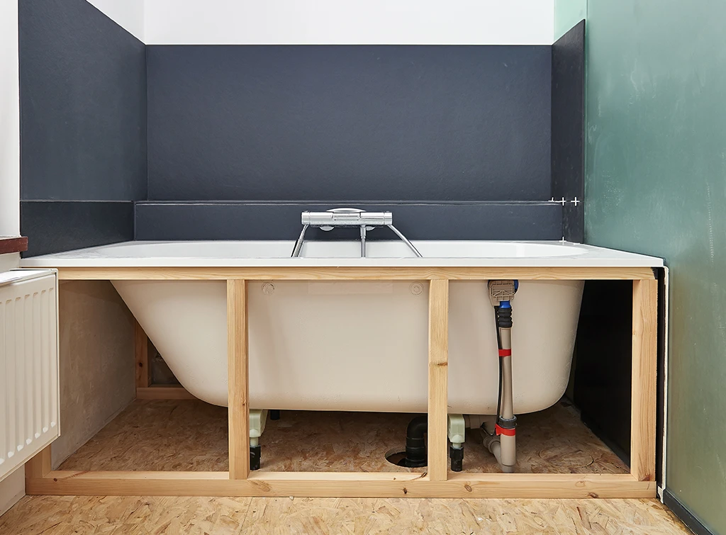 Install a bathtub