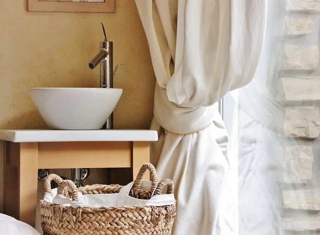 basket bathroom storage