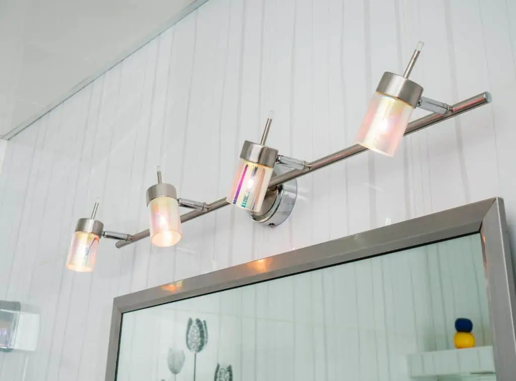 Over mirror bathroom lights - adjustable lantern designs