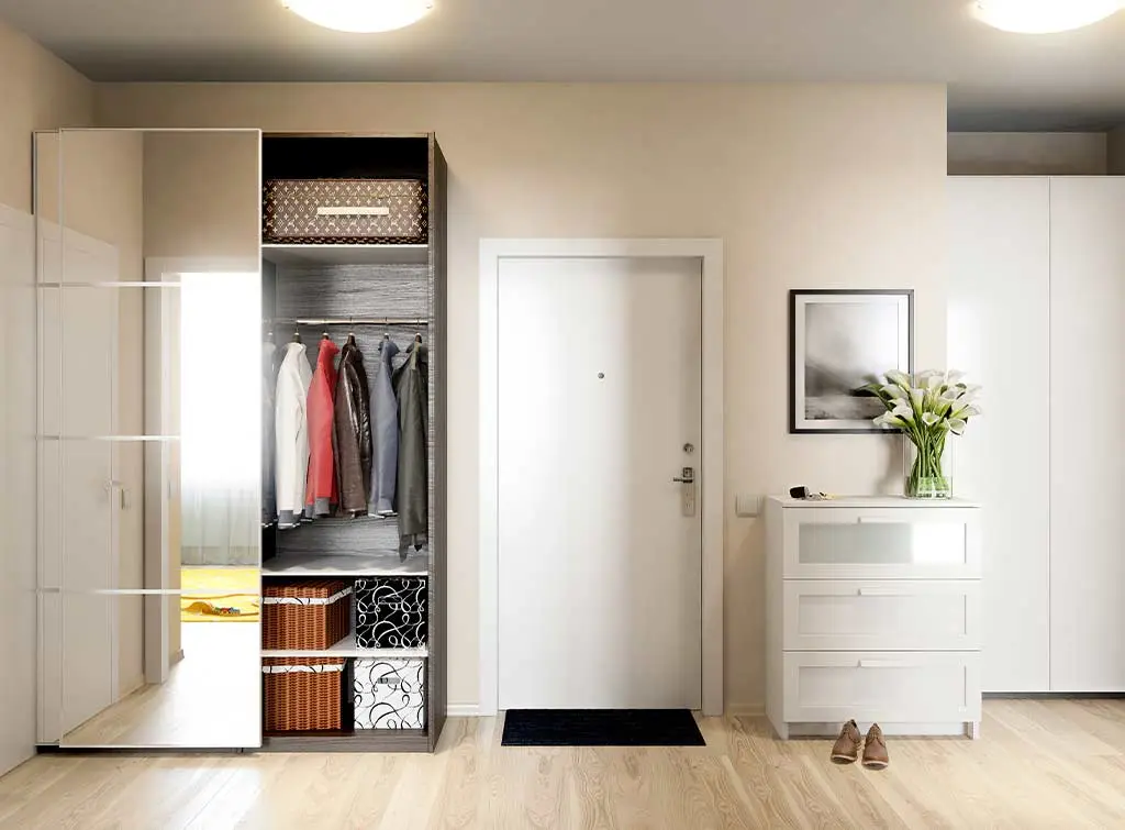 Built-in coat storage concept image