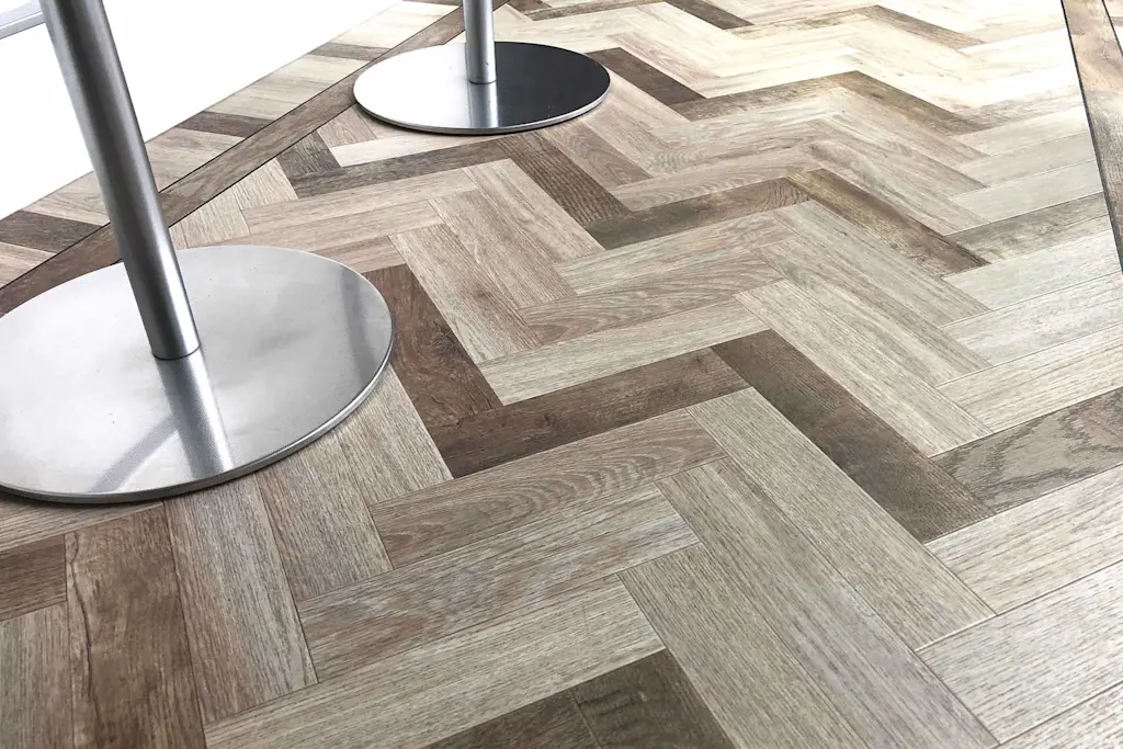 painted laminate floor