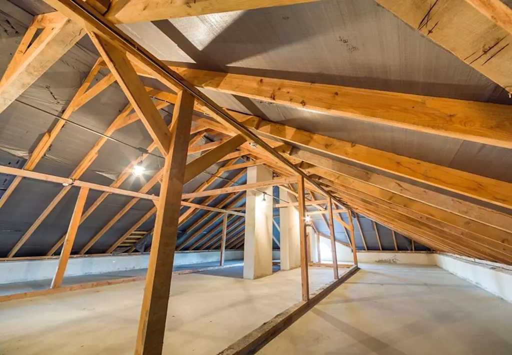 Loft with boarding laid
