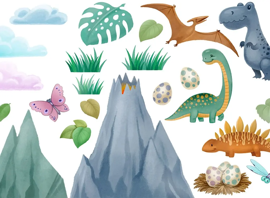 Dinosaur wall decal