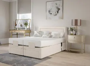 Rattan bed furniture for a guest bedroom
