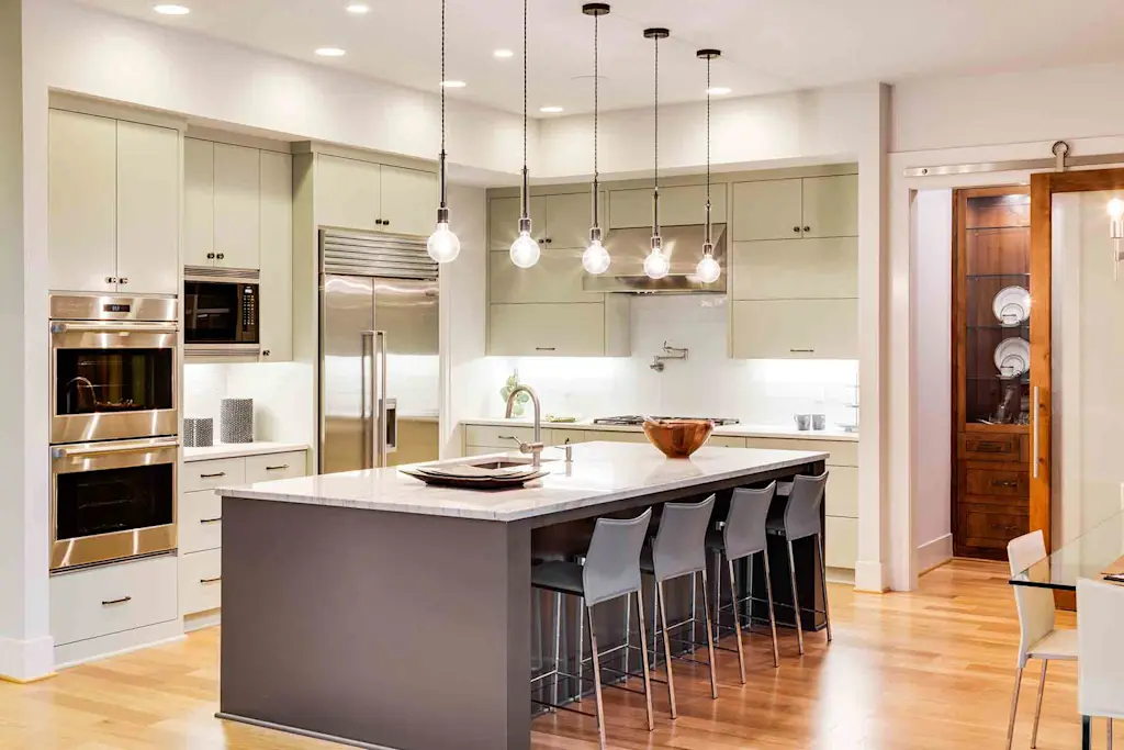 space saving open plan kitchen
