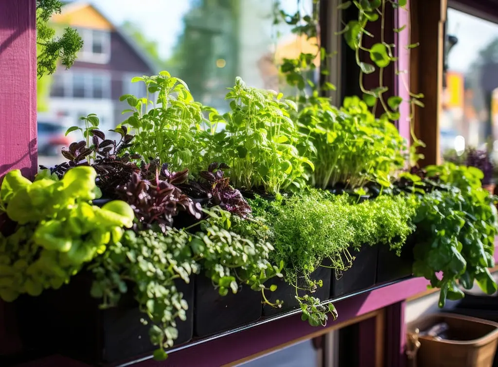 herb garden window box