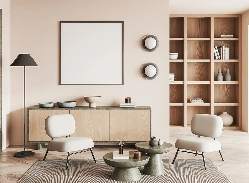 modern scandi living room
