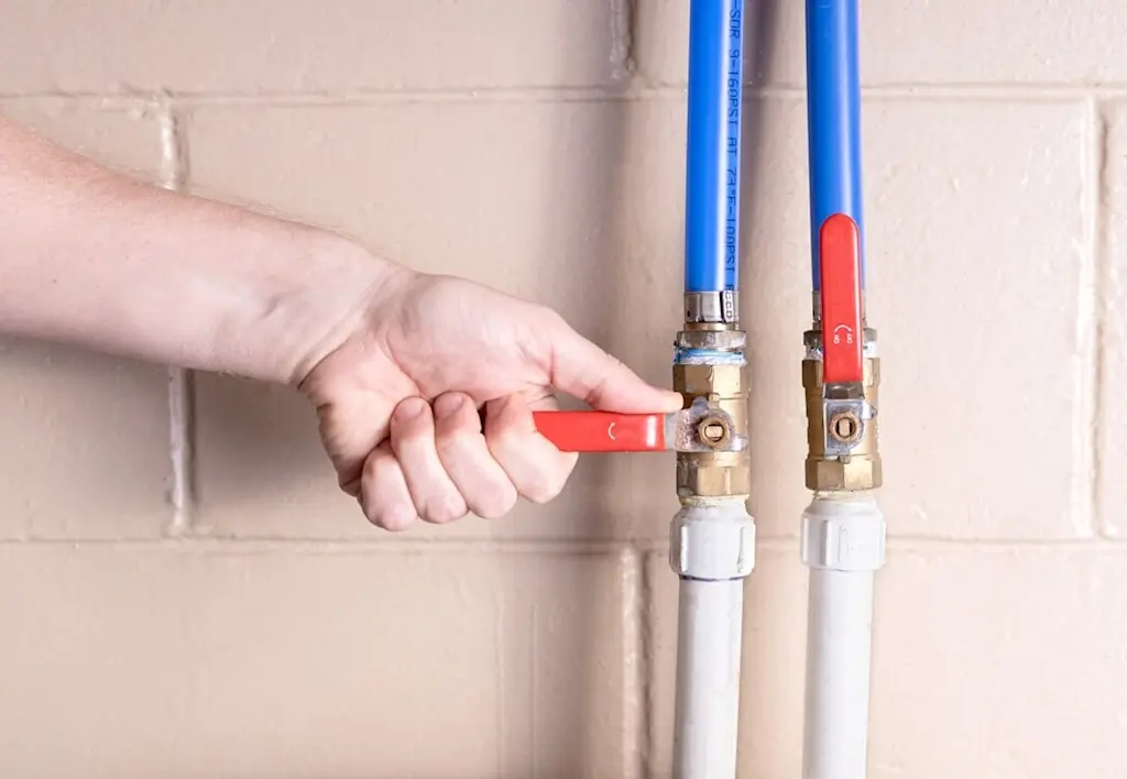 Tap style water shut off valve