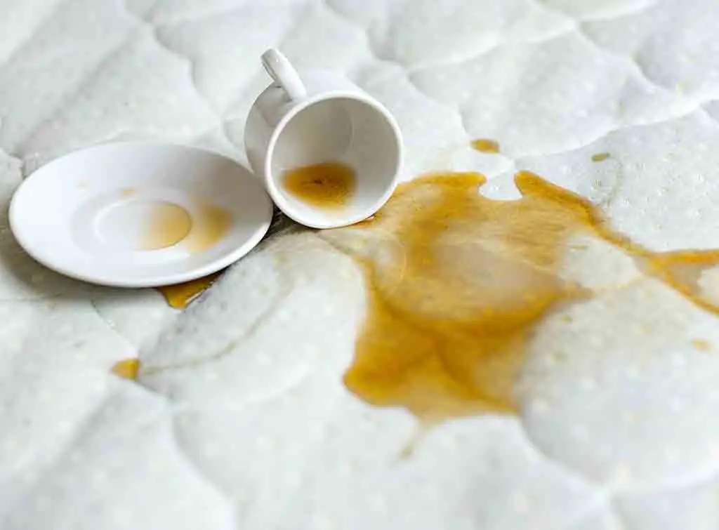 Cleaning stains off a mattress