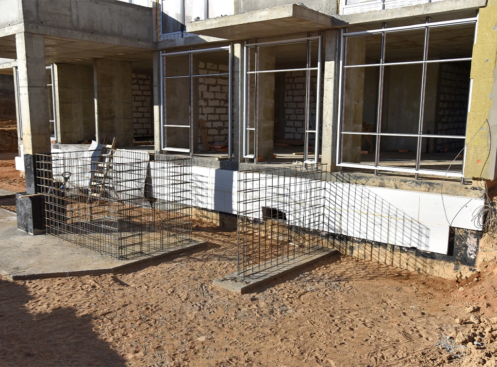 Building porch foundation