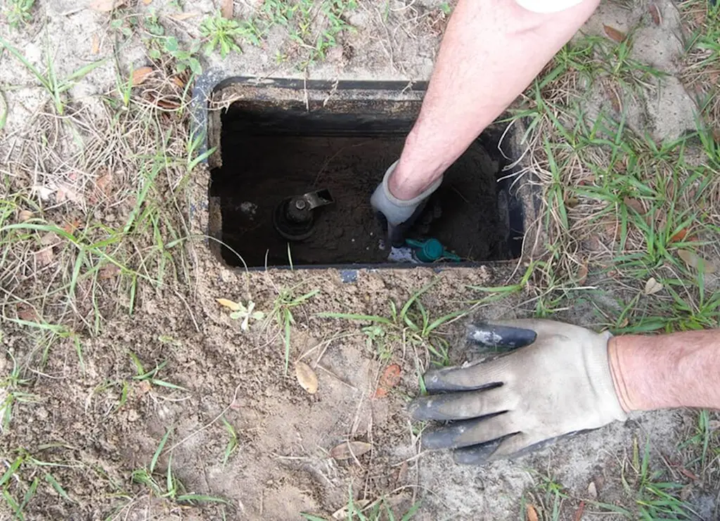 Valve inside manhole