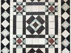 Beautiful patterned Victorian floor tiles
