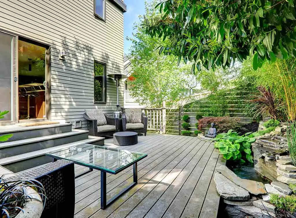 sunken decking ideas