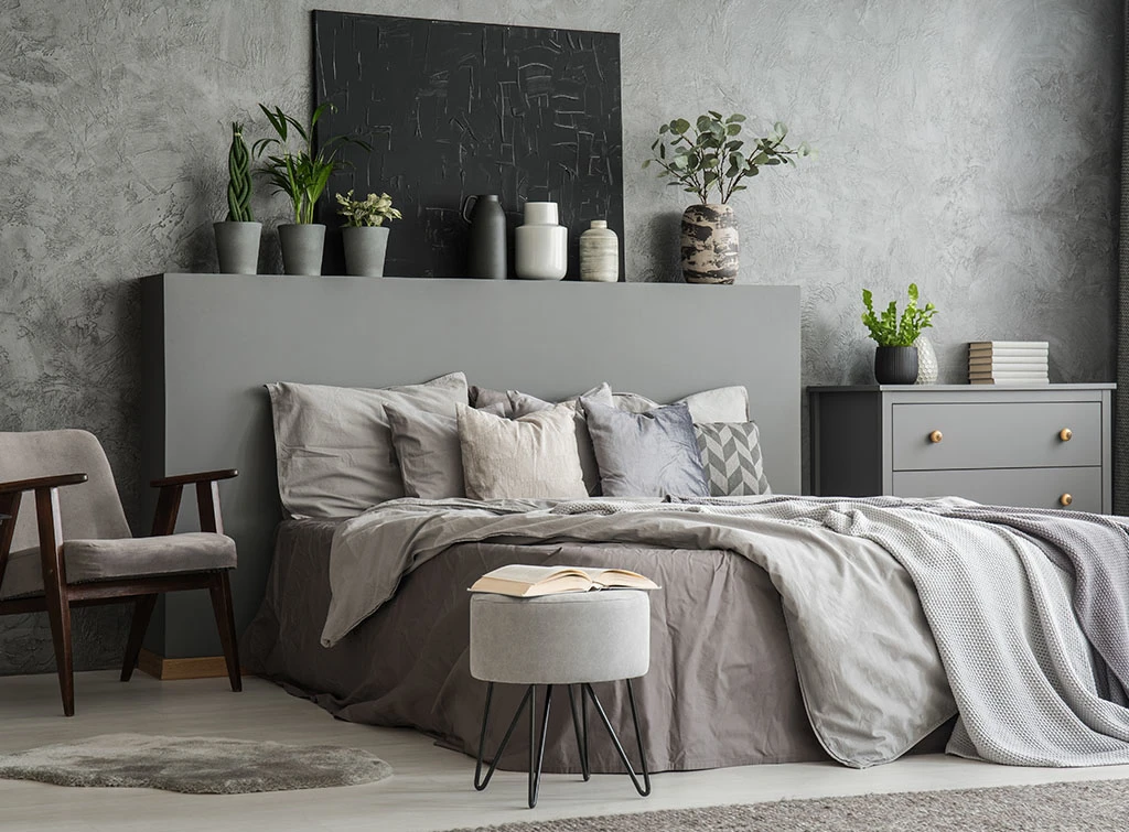 grey bedroom