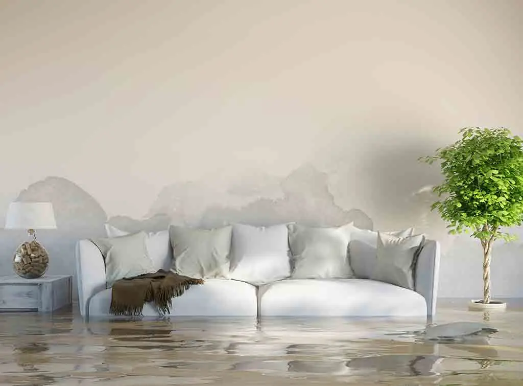 Flooding causing water damage