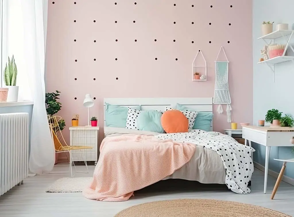 Polka dot bedroom