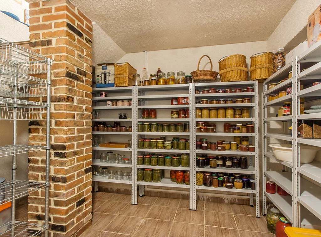 try industrial racking for corner shelf ideas