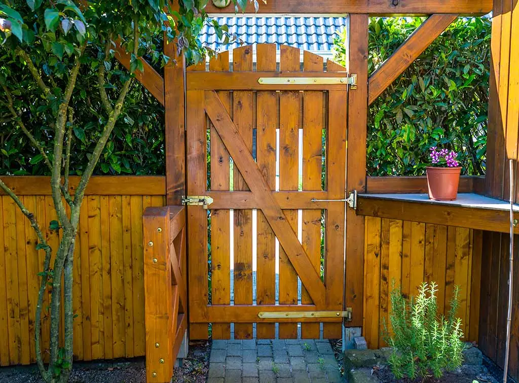 Wooden garden gate designs