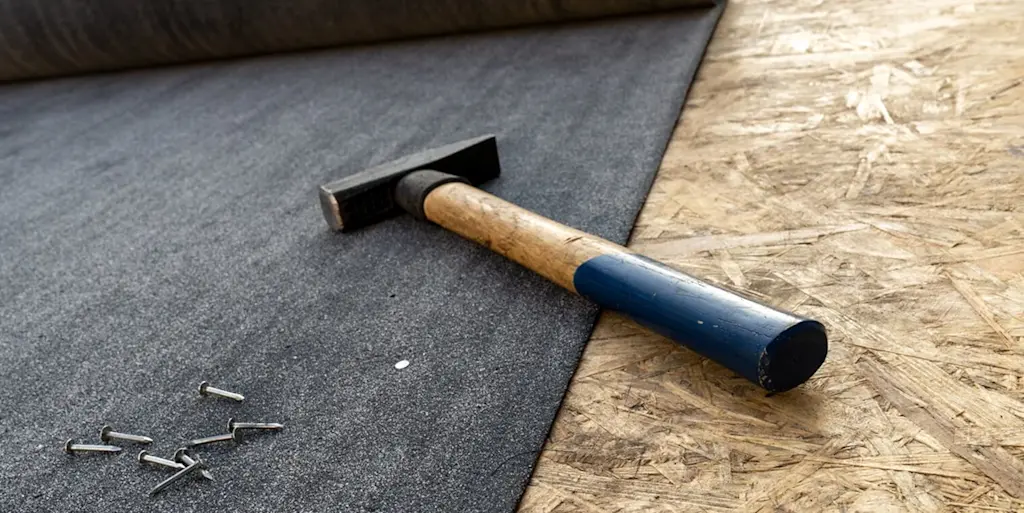 Felt roofing installation