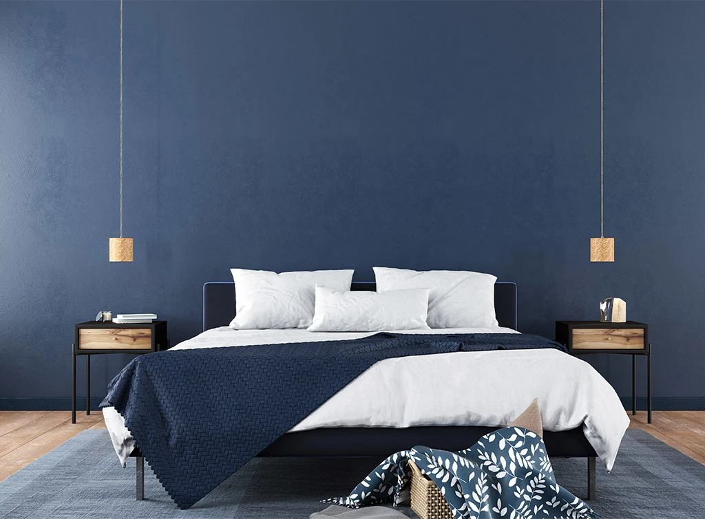 Navy blue bedroom ideas