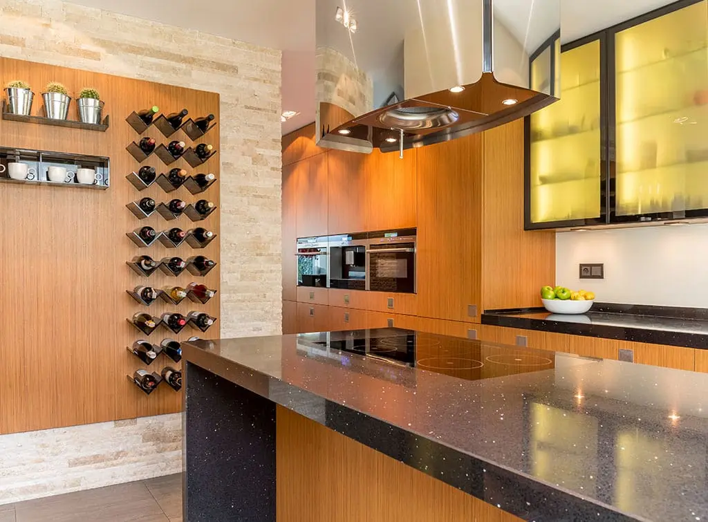 Wine bottle wall storage ideas