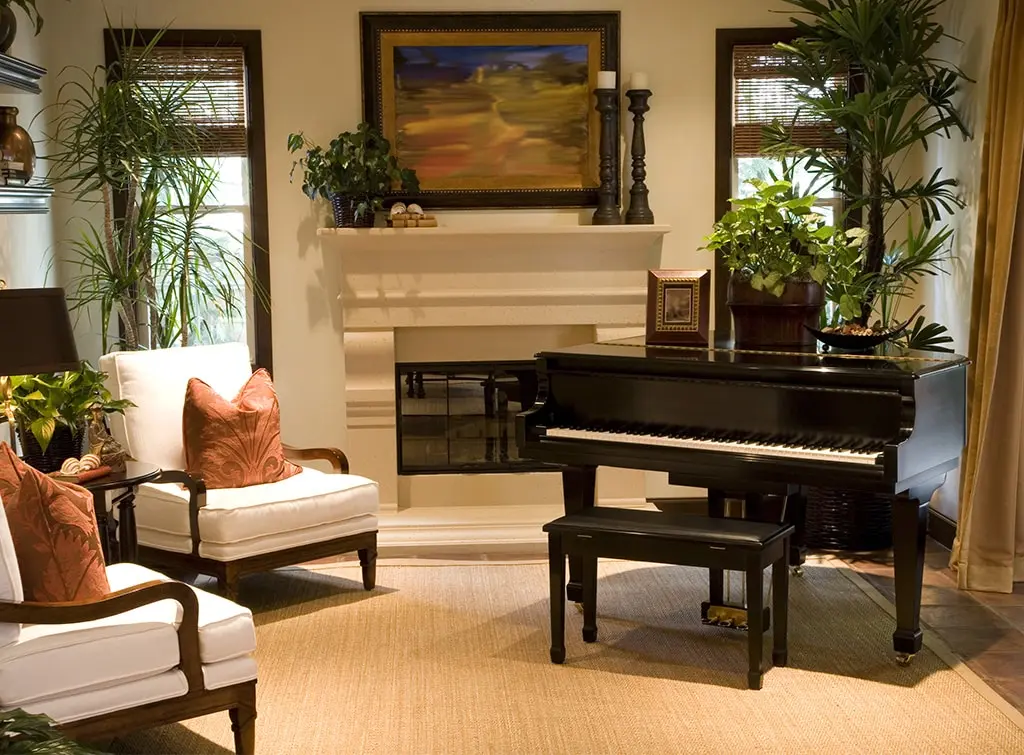 classic luxe music room