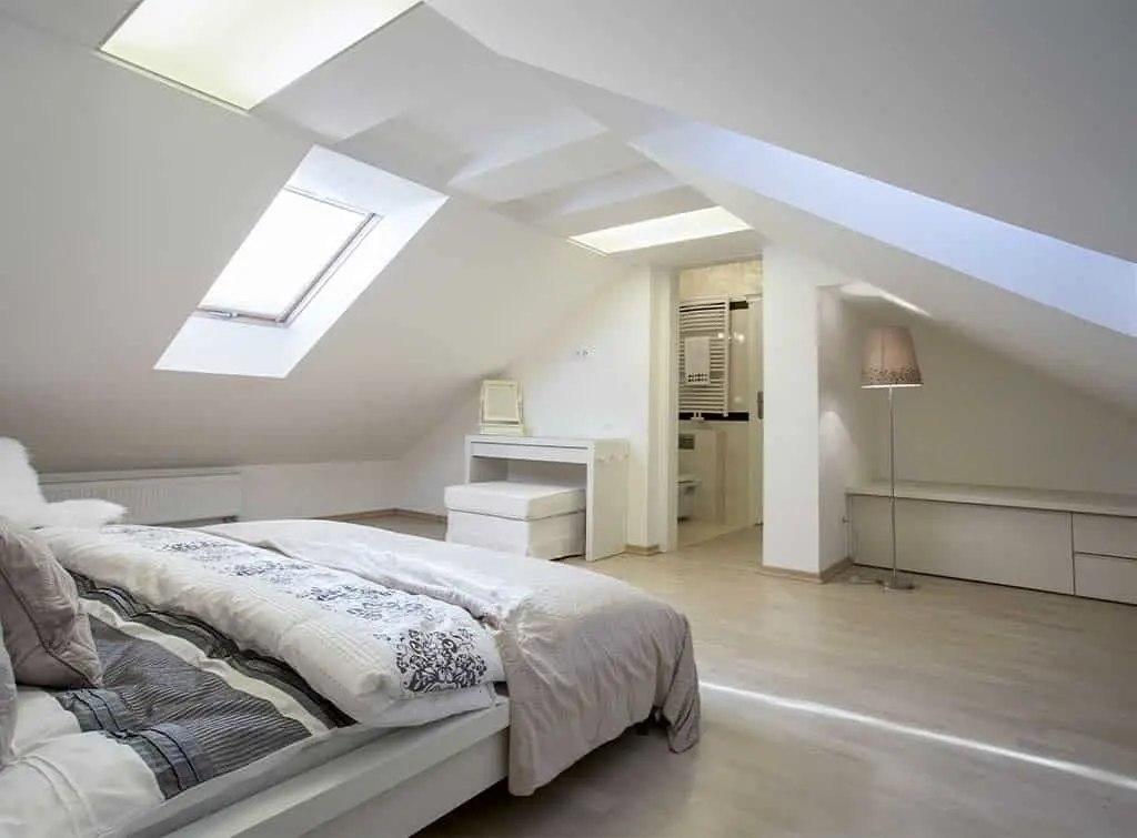 Master bedroom and ensuite in a loft conversion